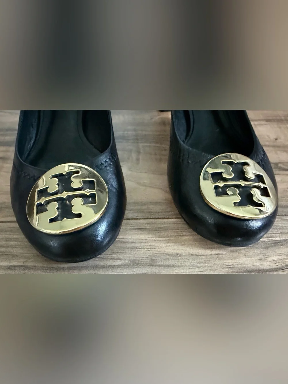 Tory Burch black heels 6.5